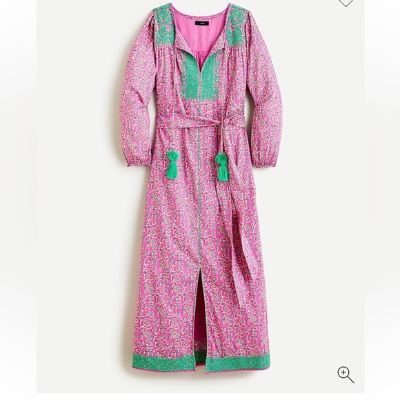 J Crew Belted Embroidered Tunic Dress - Picture 2 of 12
